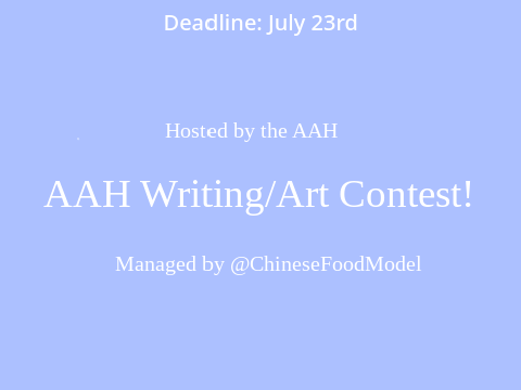 AAH Writing/Art Contest