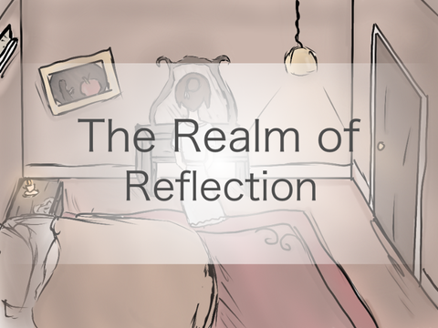 The realm of reflection- writing & art