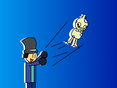 Teaching Pesky to fly