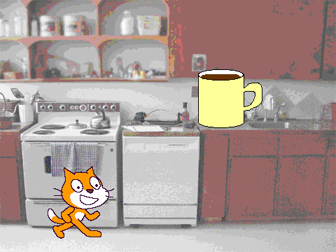 When you give a cat coffee...