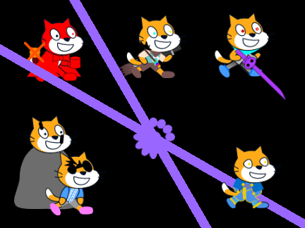 いろんな強い猫たち素材