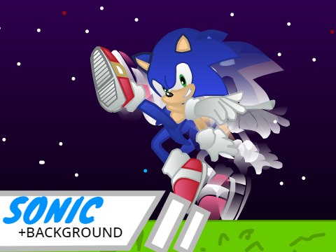SSBU Sonic Vector! (Sonic Vector 2) +back ground 