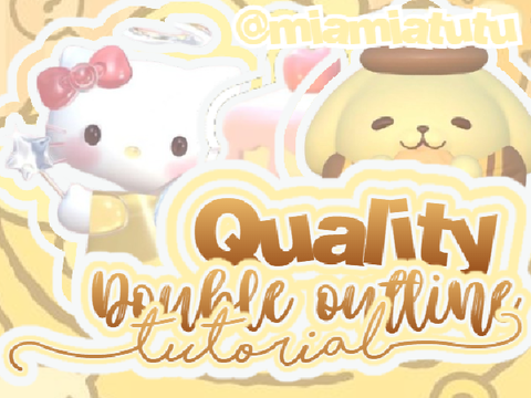 >///< QUALITY Double Outline Tutorial ↺