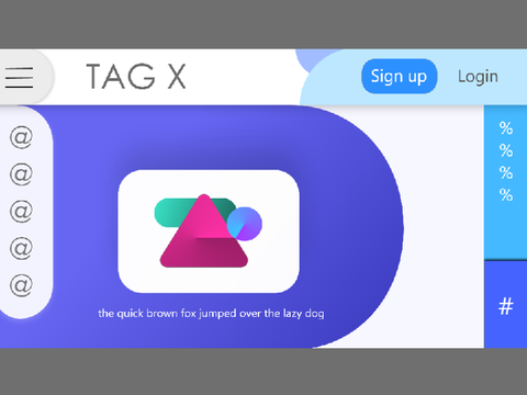 Simple website UI design 