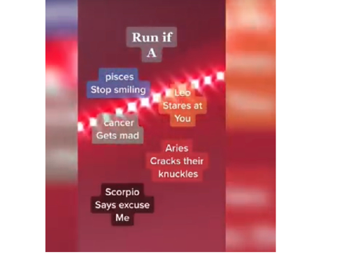 Run if … zodiac signs