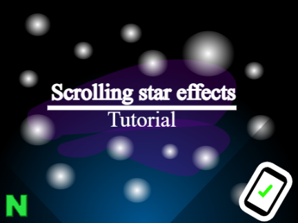 Scrolling star effects tutorial