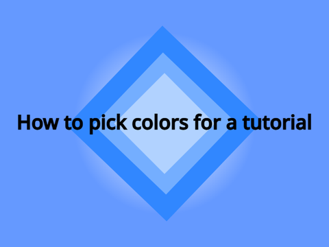 How to pick colors for a tutorial! ¦ Tutorial