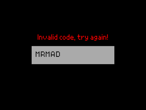 What is the code? 1