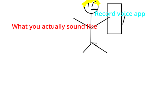 What I think I sound like compère to what I sound like