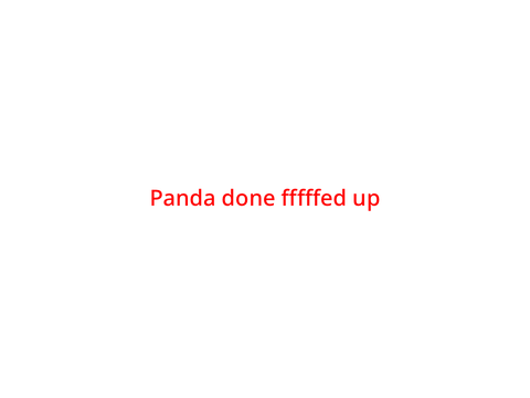 Oh panda