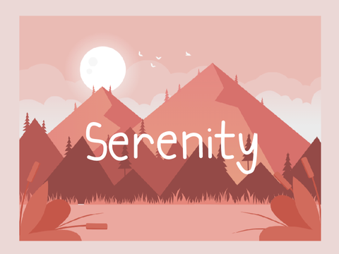 serenity - a monochrome parallax