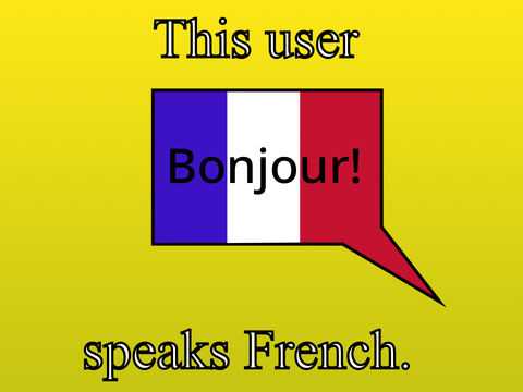 This user speaks French.