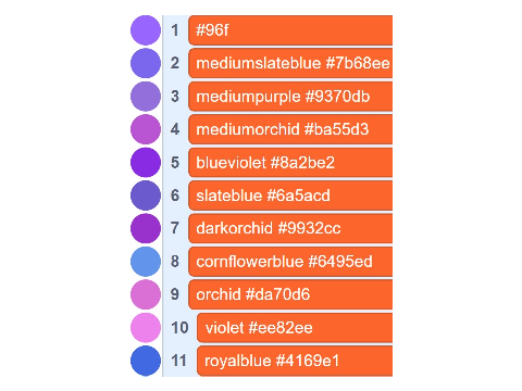 color name (css)