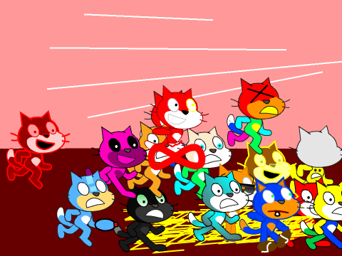 Add youself as Scratch Cat running from Devil Cat!  remix remix remix remix remix remix remix… remix