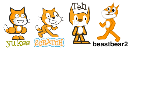 add your drawing scratch cat remix