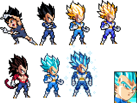 vegeta sprite pack