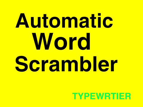 Automatic Word Scrambler