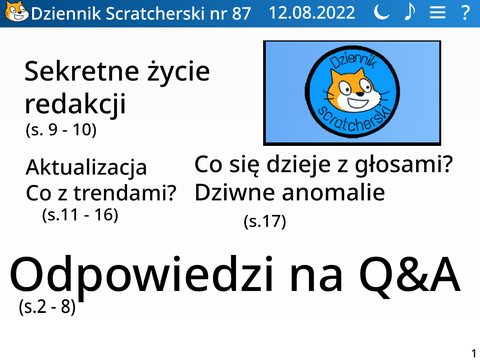 Dziennik Scratcherski nr. 87 [12.08.2022]