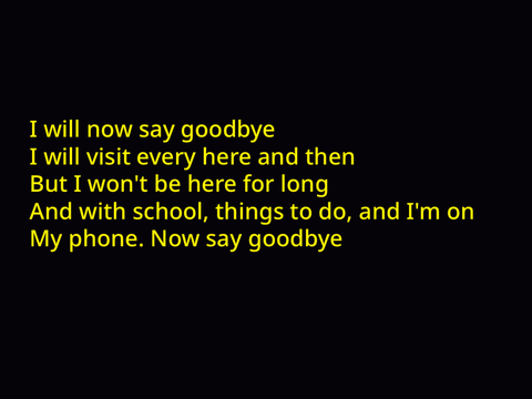 I’m sorry but I’m done for now…