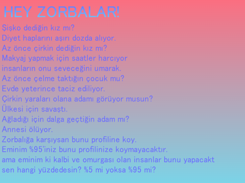 Hey Zorbalar! Durun!