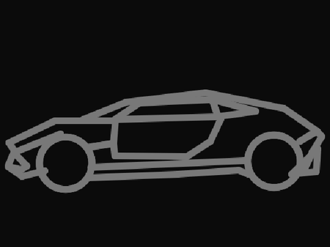 Sports Car Drawing (100% PEN)