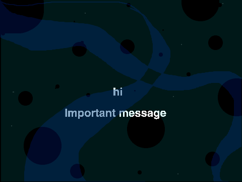 Important message