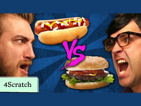 Hamburger Vs. Hot Dog
