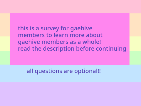 survey for gaehive members- remix