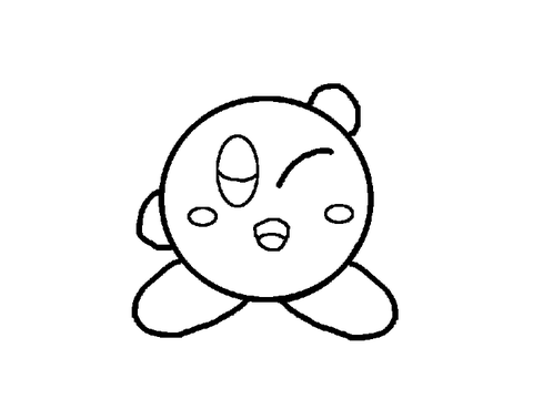 カービィぬりえ☆　めちゃかんたん