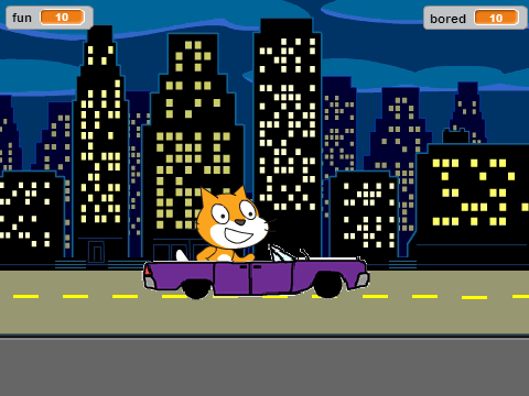 cat in the car