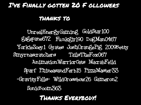 20 Followers!