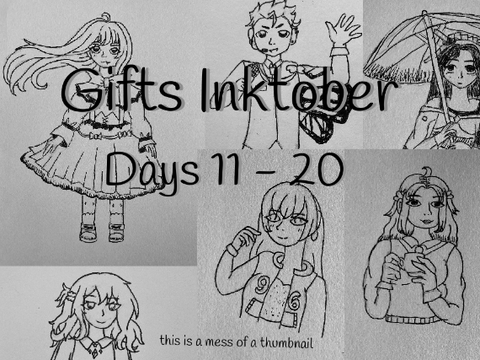 Inktober Days 11 - 20 (gifts for artists)