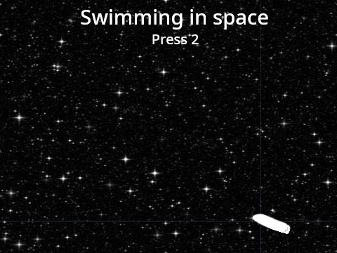 Swimming in space