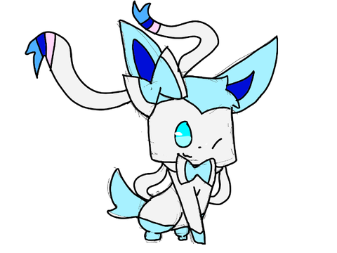 Shiny Sylveon Sprite - Sitting
