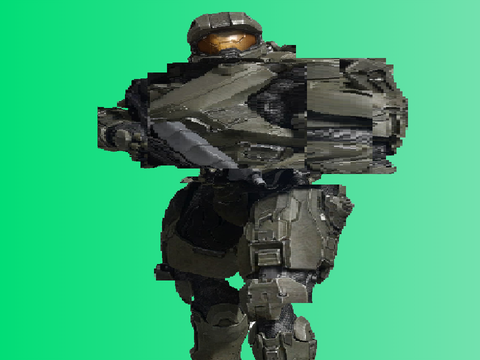 Master Chief Eats A Burger