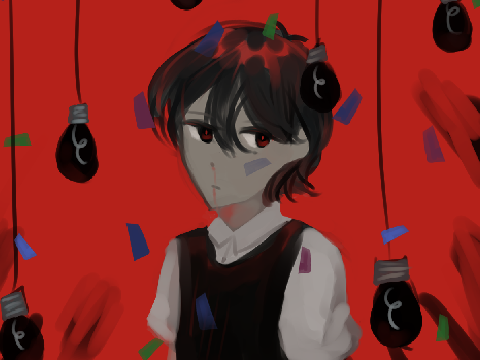 snuuy (late) birthday fanart (red pastry cream warning)