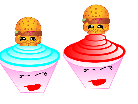 Shopkins on cupcakes