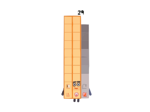 Numberblock 29 Vector 