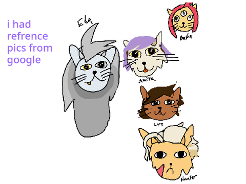 owl house characters as cats drawn by... mee
