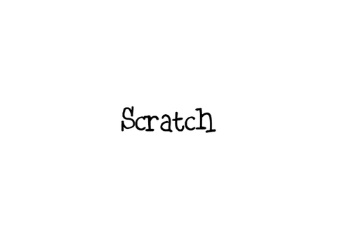 Scratch font