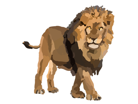 Lion Blockshade #art