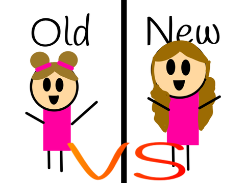 My OC Old vs New!