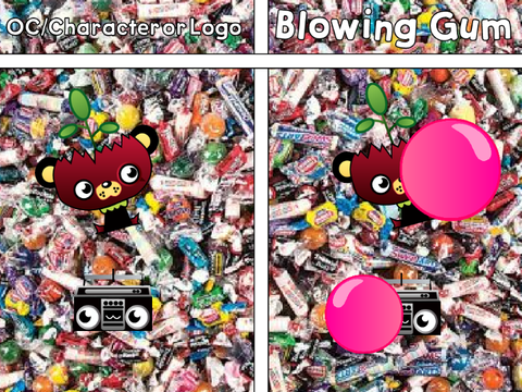 Did these 2 Zune Vectorized Characters blowing gum