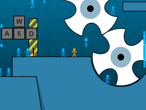 Massive Multiplayer Platformer, but with Keystroke
