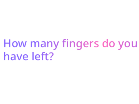 Put a finger down