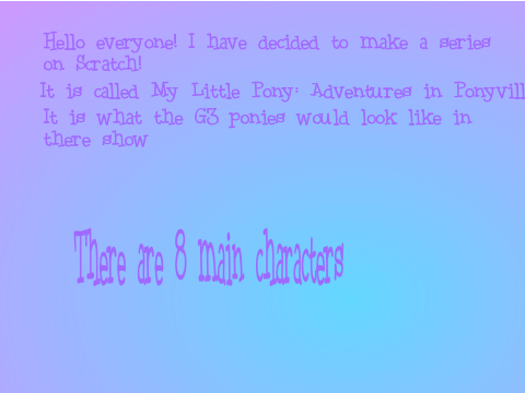 Adventures in Ponyville Voice Auditions