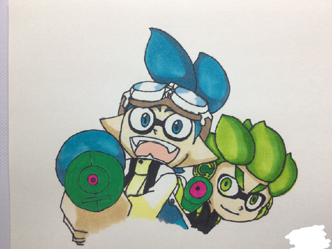 スプラの絵描いた！