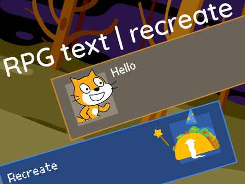 RPG text | recreate | with line wrap 2.0
