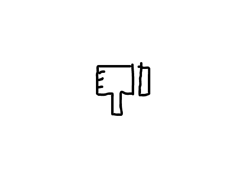 thumbs down