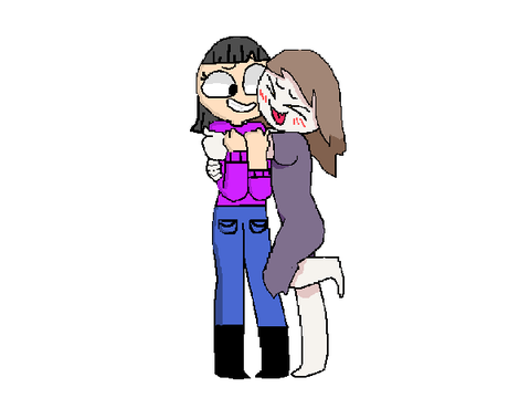 Add your OC being hugged by me! remix